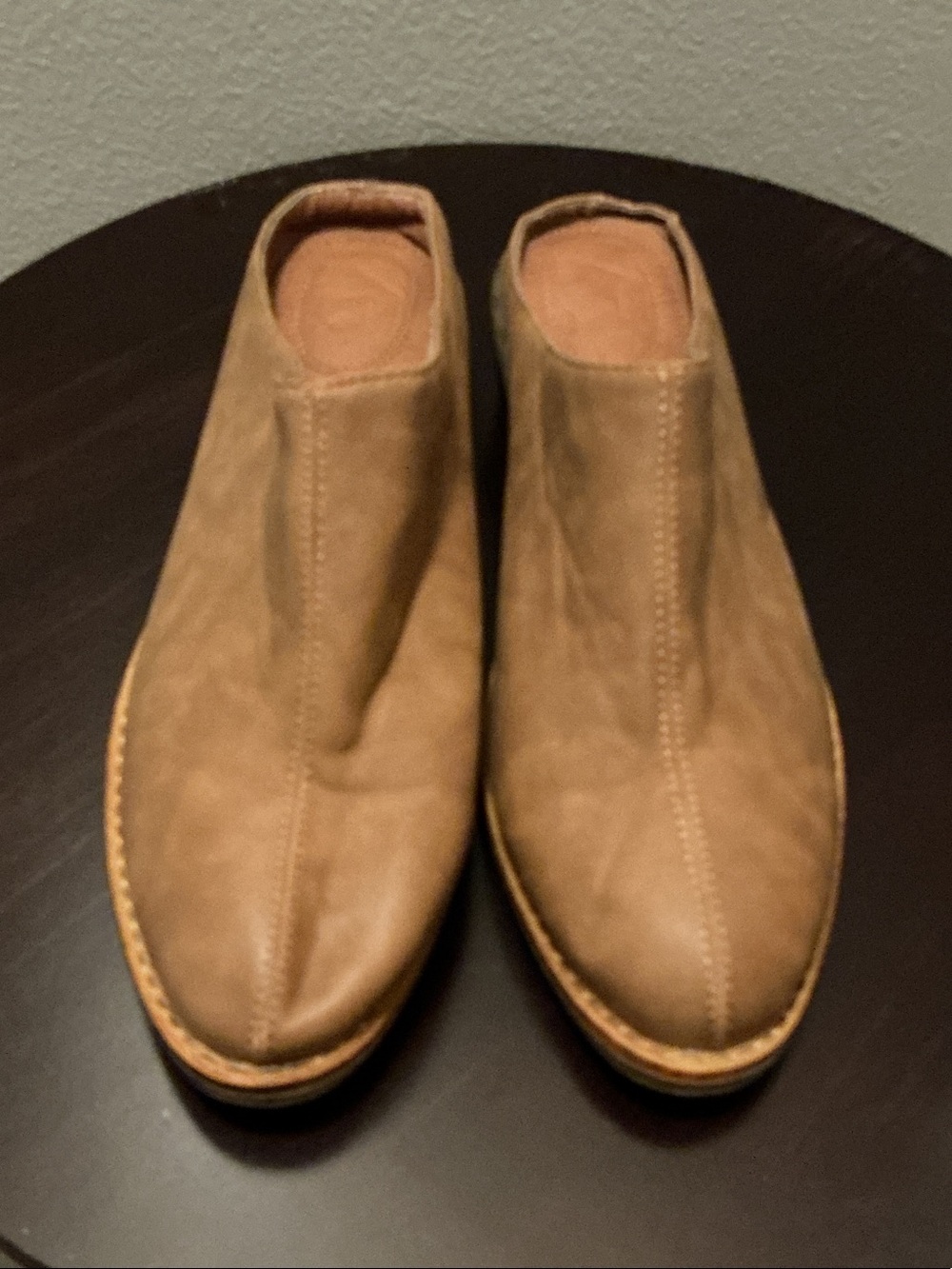 American Rag Women’s Brown Leather Slip-on Mules